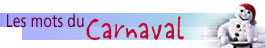 Les mots du Carnaval