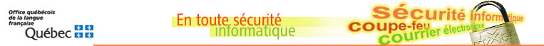 En toute sécurité... informatique